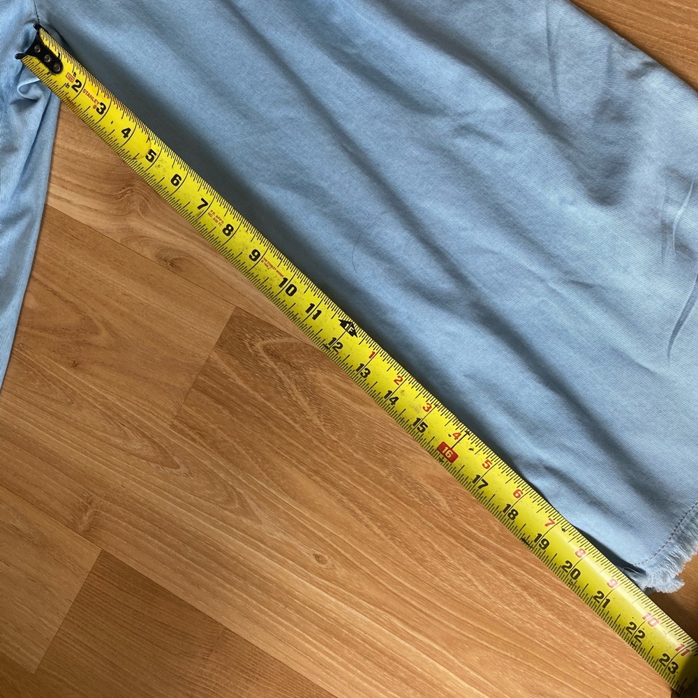 Denim Look Ruffle Jumpsuit - Picture 8 of 8